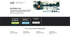 Desktop Screenshot of masterbag.com